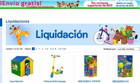 Liquidación de juguetes en Toy'R'Us