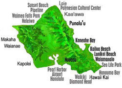Oahu map