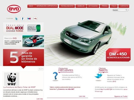 BYD estrena (por fin) su página Web en España