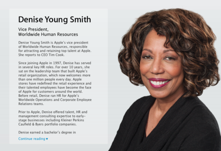 Denise Young Smith ahora es vicepresidente de Diversidad e Inclusión en Apple