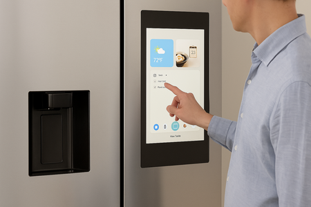 usando frigorífico Samsung