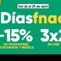Días Fnac: hasta un 15% de descuento y 3x2 en cine y Funko