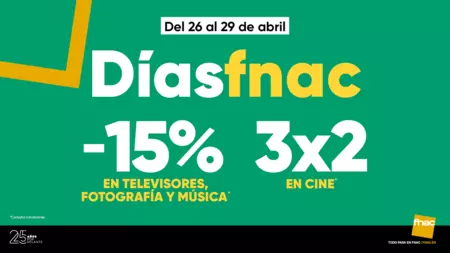 Días Fnac: hasta un 15% de descuento y 3x2 en cine y Funko