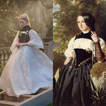 La inspiración tras los looks de 'Cumbres borrascosas': desde un cuadro del siglo XIX hasta Scarlett O'Hara en 'Lo que el viento se llevó'  