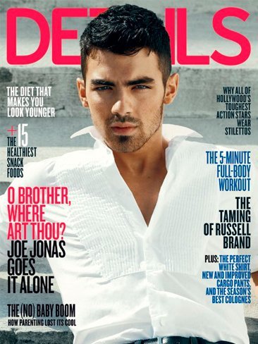 Otro signo del Apocalipsis: Joe Jonas tiene su aquél en Details