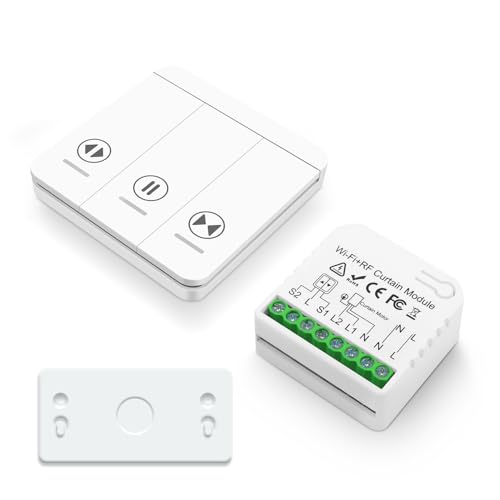 Tedeligo Interruptor Persianas WiFi RF433 Interruptor inalámbrico móvil