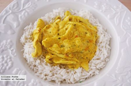 Pollo marinado con yogur picante. Receta