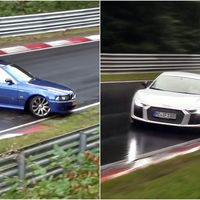 Dos formas opuestas de rodar en Nürburgring con lluvia: una salvada épica y un fail en toda regla