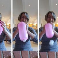 Curioso vídeo viral: un globo y una pelota de ping pong para explicar qué sucede en el parto