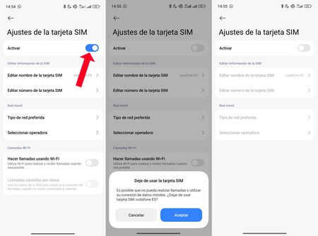 Si la segunda SIM no la usas habitualmente, desactivarla te ahorrará batería