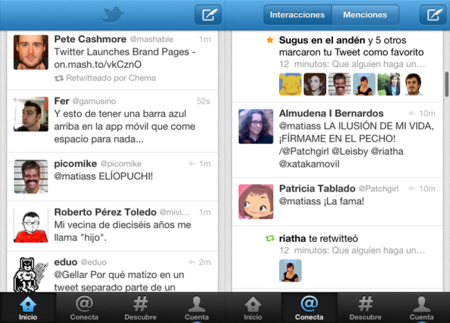 Twitter para Android y iPhone se adapta al rediseño de la red social