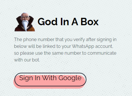 God In A Box Registro