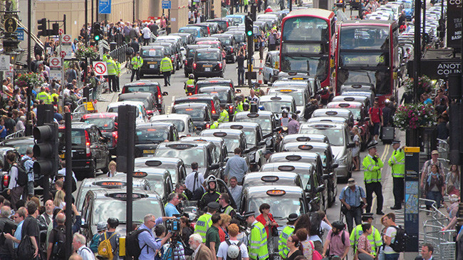 Protesta Uber