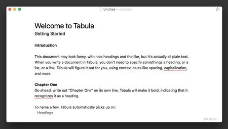 Tabula, el editor que plantea formatear el texto sin esfuerzo alguno