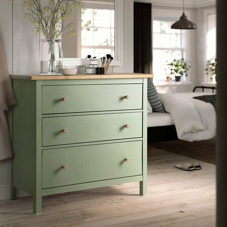 Hemnes Comoda 3 Cajones Verde Gr