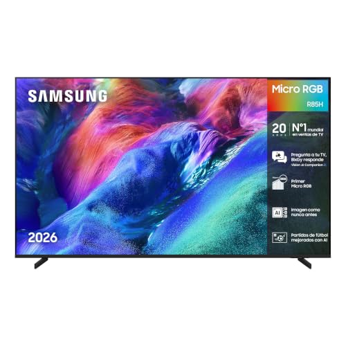 Samsung TV Micro RGB R85H 65" 4K Smart TV con IA | Vision AI Companion, Micro RGB Technology, Micro RGB AI Engine, AI Football Mode, Gaming y Cine