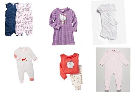 pijamas para bebé y niña