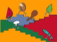 Libro para colorear sobre los buenos hábitos alimentarios