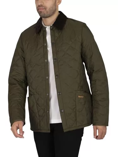 Barbour Hombre Chaqueta Acolchada Heritage Liddesdale, Olive, XL