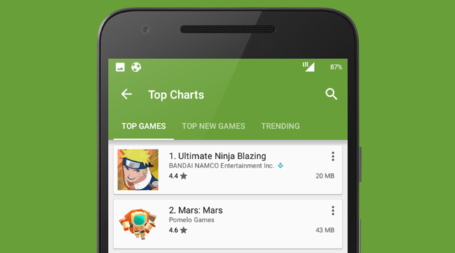 Google Play Size