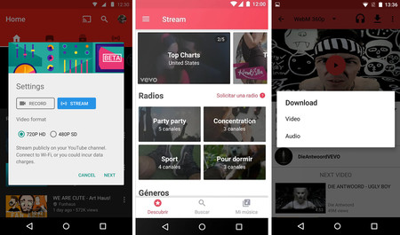 Nueve aplicaciones para sacar el máximo partido a Youtube en Android
