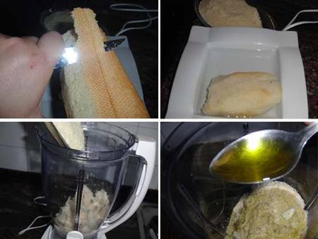 Preparación del Ajo Blanco