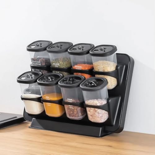 Violet House Estante para especias con 8 botes