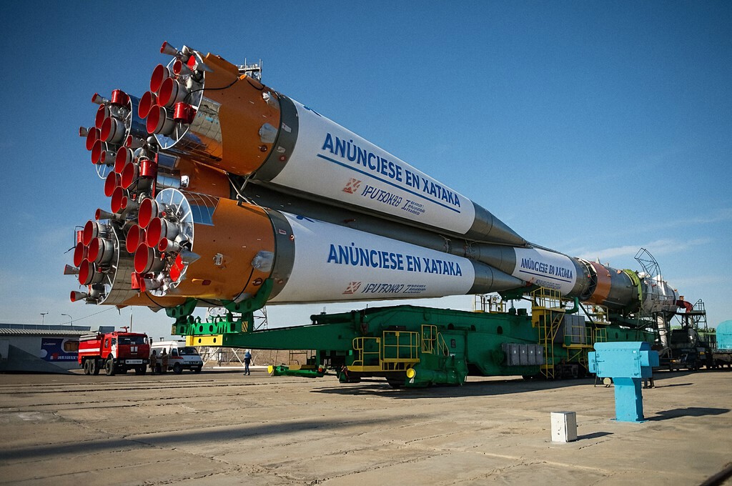 El glorioso programa espacial ruso atraviesa sus horas más bajas: ha tenido que poner publicidad en sus cohetes