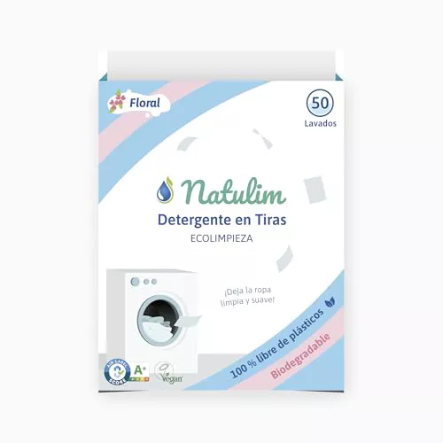 Natulim - Detergente en Tiras para Lavadora (50 Lavados)