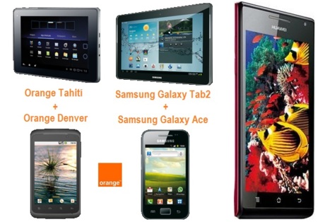 Precios Huawei Ascend P1 y nuevos packs smatphone + tablet con Orange
