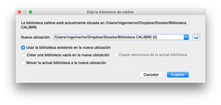 Tutorial Calibre - Crear una nueva biblioteca