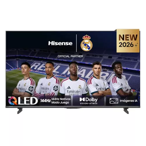 Hisense 85E7S Pro - Hi-QLED Smart TV 85 Pulgadas, Modo Juego 144 Hz Nativos - Color, Dolby Vison.Atmos, Imágenes IA, Smooth Motion AMD FreeSync Premium HDR10+Gaming, 2024