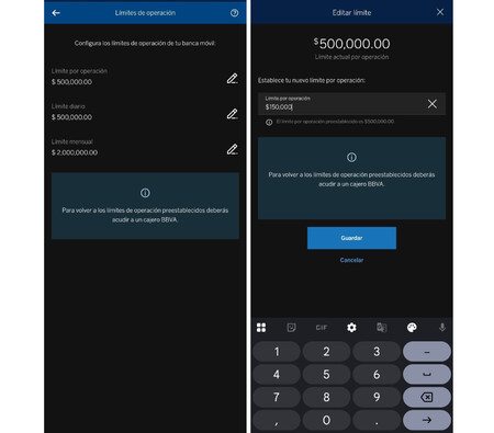 Limites Bbva Transferencias