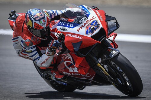 Jack Miller manda un aviso en la lluvia de Le Mans dominando los entrenamientos de MotoGP