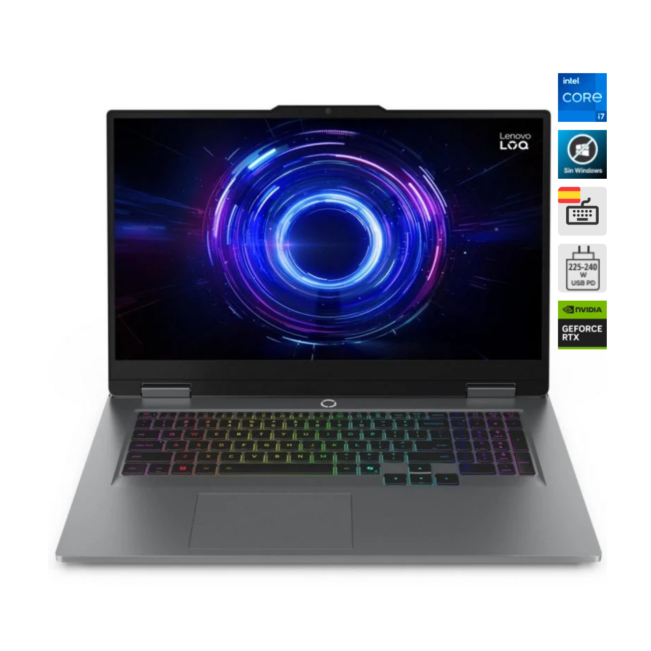 Lenovo LOQ 17 con RTX 5070 — pantalla grande, potencia grande. Aunque su GPU pertenece a la gama 5070, este portátil encaja perfecto aquí porque es una opción asequible dentro de la familia 5070. La pantalla de 17” lo hace ideal para quienes quieren jugar sin monitor externo, y su RTX 5070 mueve 1440p sin problemas. Precio original: 1.899€