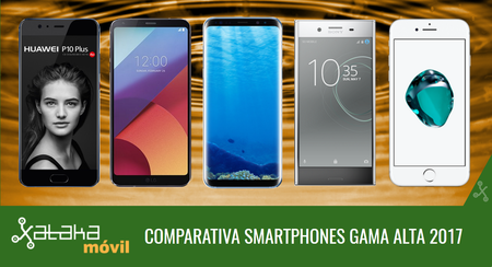 Samsung Galaxy S8 frente al LG G6, Huawei P10, Xperia XZ Premium, iPhone 7 y otros rivales de gama alta