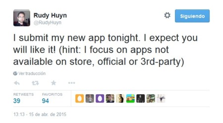 Rudy Huyn comenta que mandó a revisión una nueva aplicación para Windows Phone