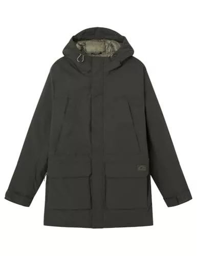 Springfield Parka Acolchada New Kiw Chaqueta, Kaki Oscuro, L para Hombre