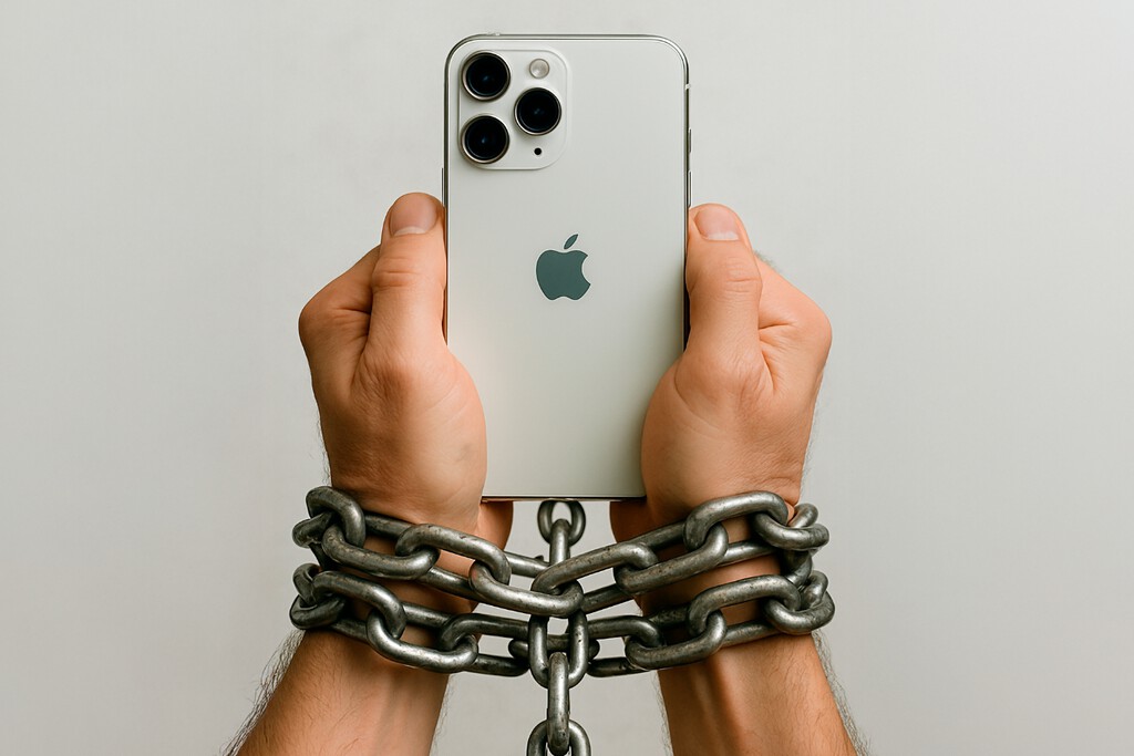 El miedo a quedarse sin iPhone existe. Se llama Nomofobia y así lo describe la ciencia El miedo a quedarse sin iPhone existe. Se llama Nomofobia y así lo describe la ciencia