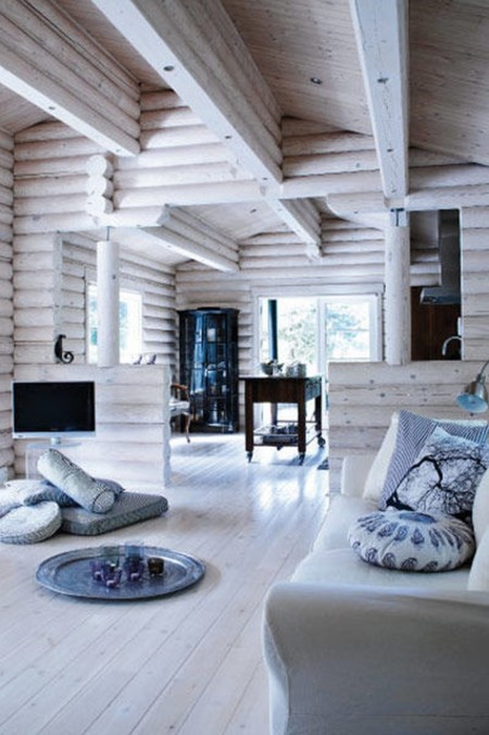 Tienes ganas de nieve? disfruta en esta cabaña escandinava