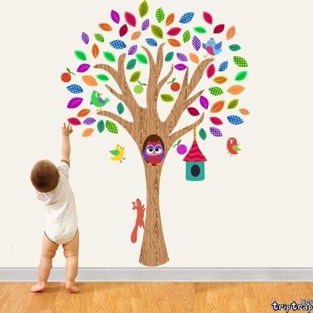 Vinilos decorativos para dar un toque primaveral a la habitación infantil