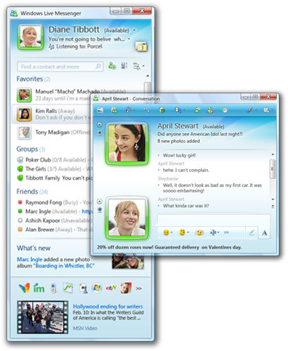 Windows Live Messenger 9 Milestone 2