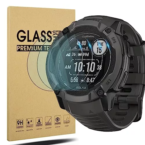 Diruite 4 Piezas Vidrio Templado para 2X Solar Protector Pantalla