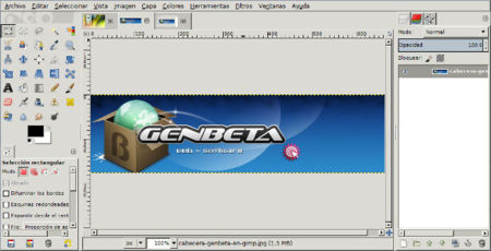 GIMP 2.8 ventana única