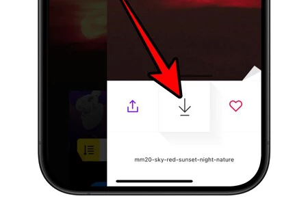 背景を選択し、ダウンロード ボタンをクリックすると、3 秒以内に iPhone にダウンロードされます。