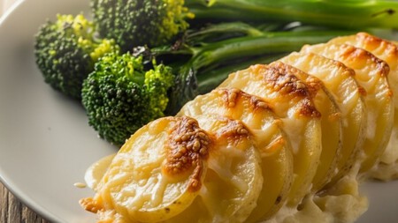 Brócoli con papas gratinadas, la guarnición cremosa y crujiente que hará brillar tu plato principal