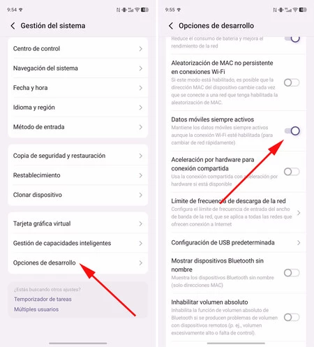 Datos Moviles Android