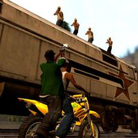 Un jugador de GTA San Andreas superó la misión de la Sánchez y el tren de la forma más original y enrevesada posible 