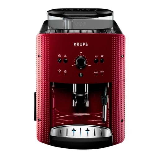 Cafetera Expresso Superautomática Krups EA8107 Roma, 1450 W, 15 Bares, 1.7 L - Roja