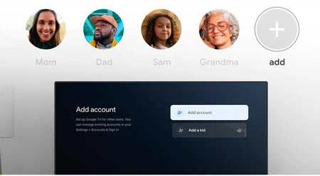 Google TVに新しいプロフィールを登録する